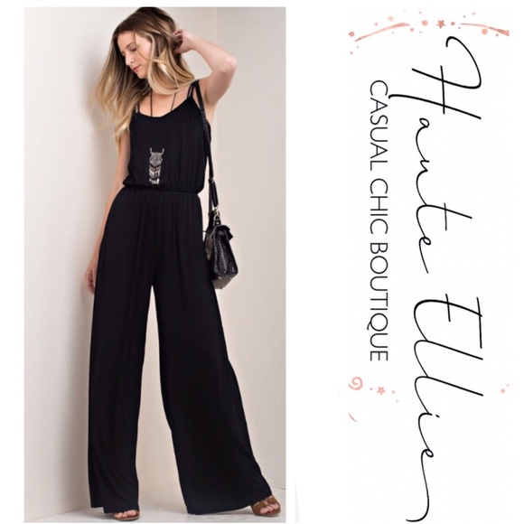 MOLLY-Skinny Strap Faux Back Wrap Jumpsuit - Picture 2 of 5
